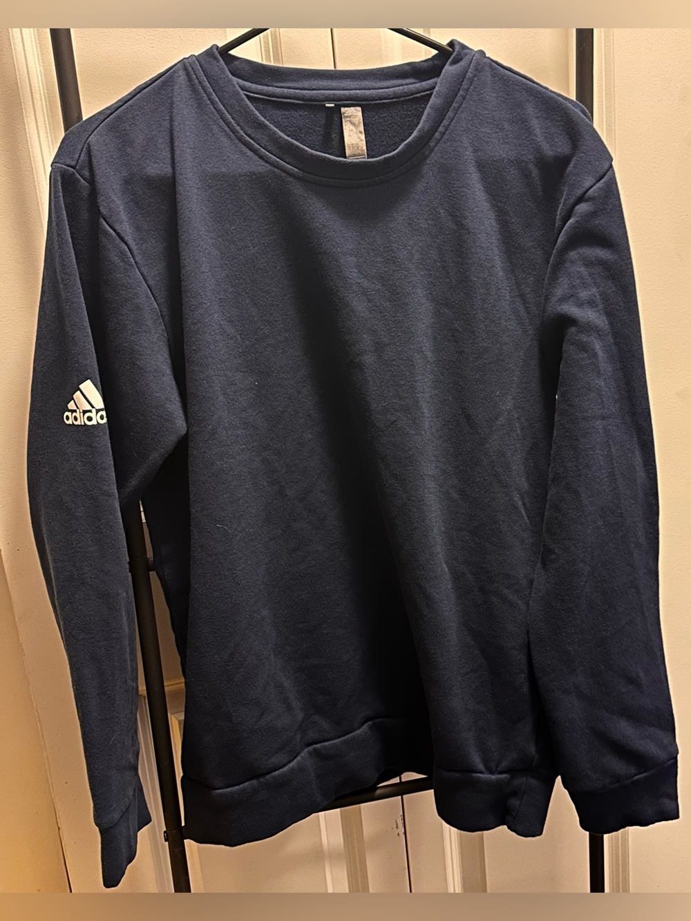 Adidas Men's Navy Crewneck Sweatshirt